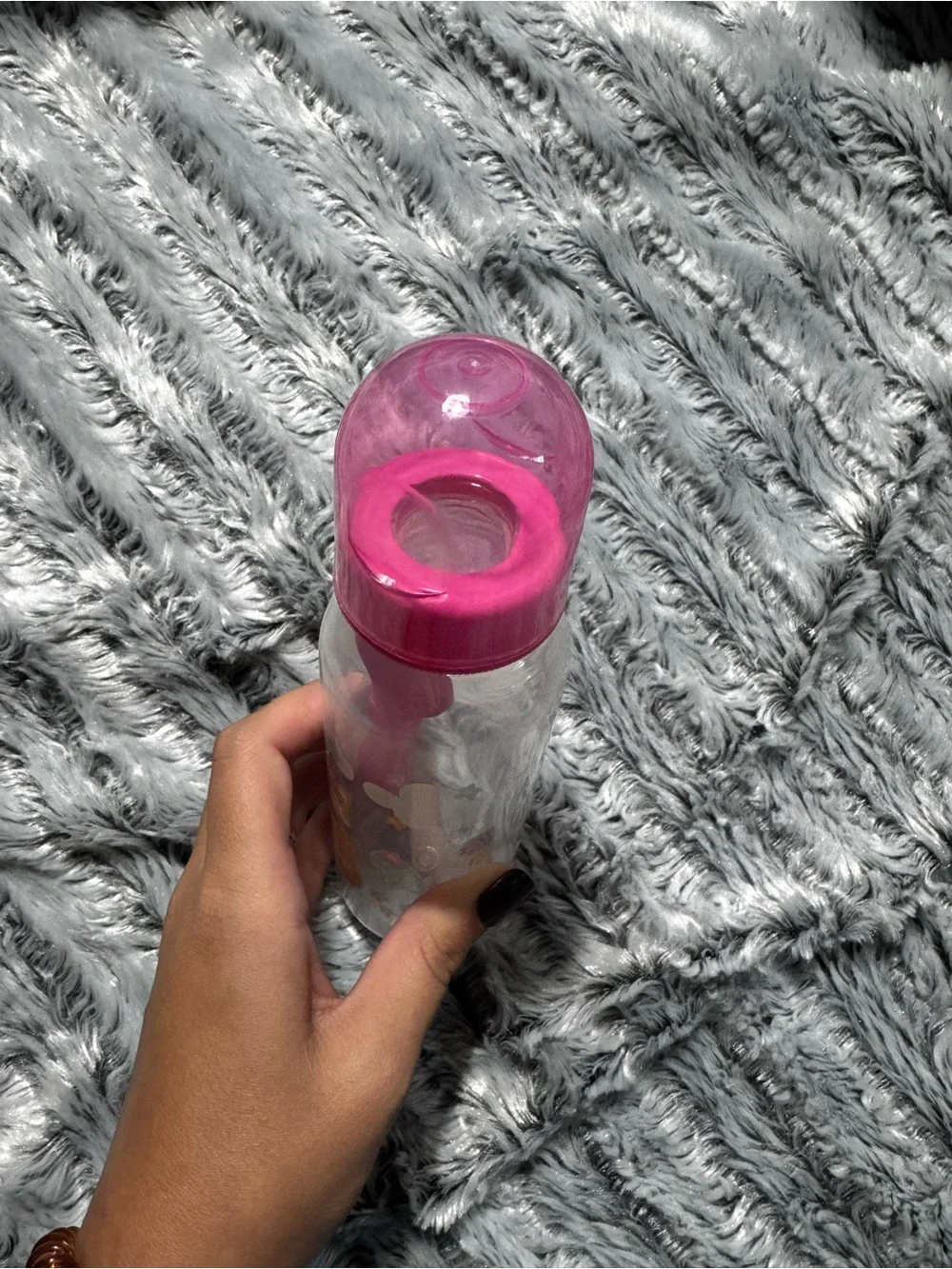 Pink Silicone Pacifier (4) and bottles (4)